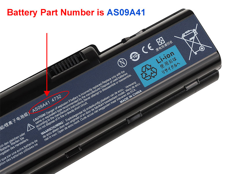 acer as09a41 laptop battery