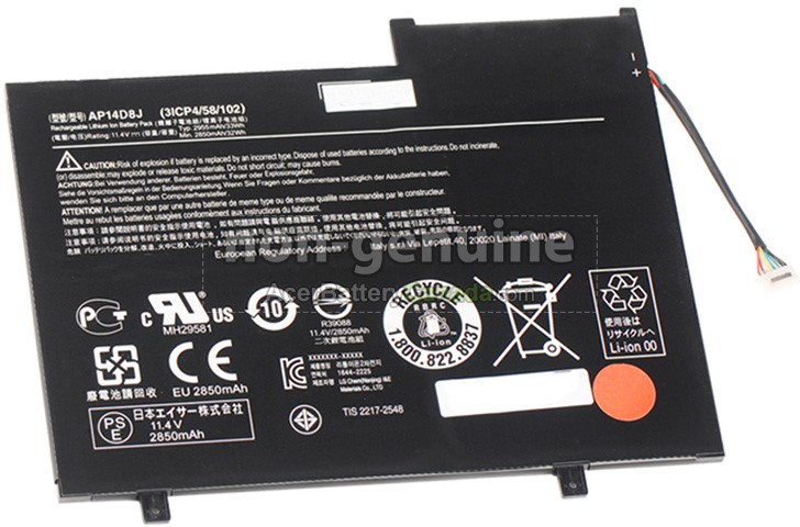 Acer SWITCH 11 SW5-171-80KM battery replacement