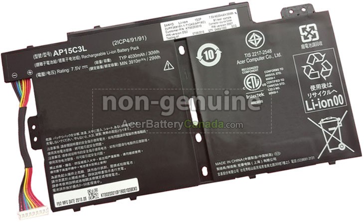 Acer AP15C3L(2ICP4/91/91) battery replacement Acer AP15C3L(2ICP4/91/91) battery replacement