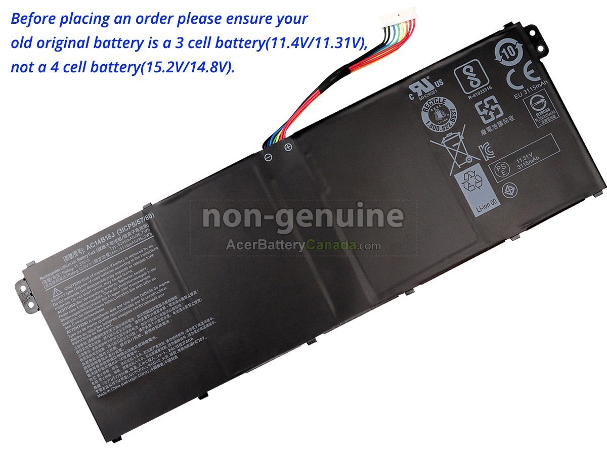 Acer Aspire ES1-521-899K battery replacement