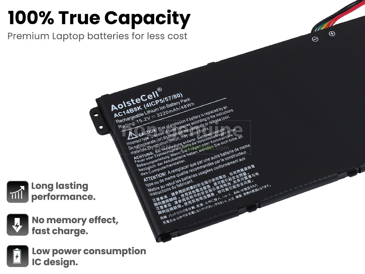 Acer AC14B8K battery replacement