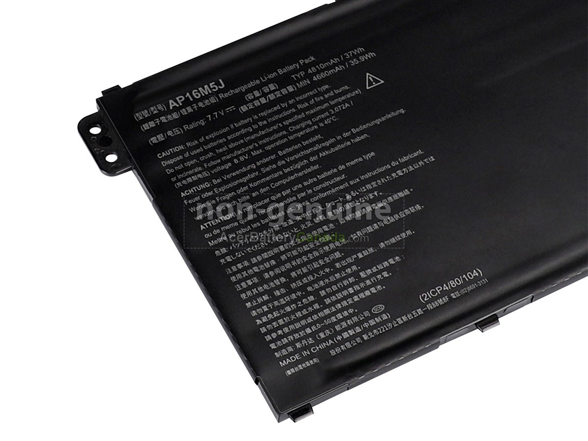 Acer AP16M5J(2ICP4/80/104) battery replacement