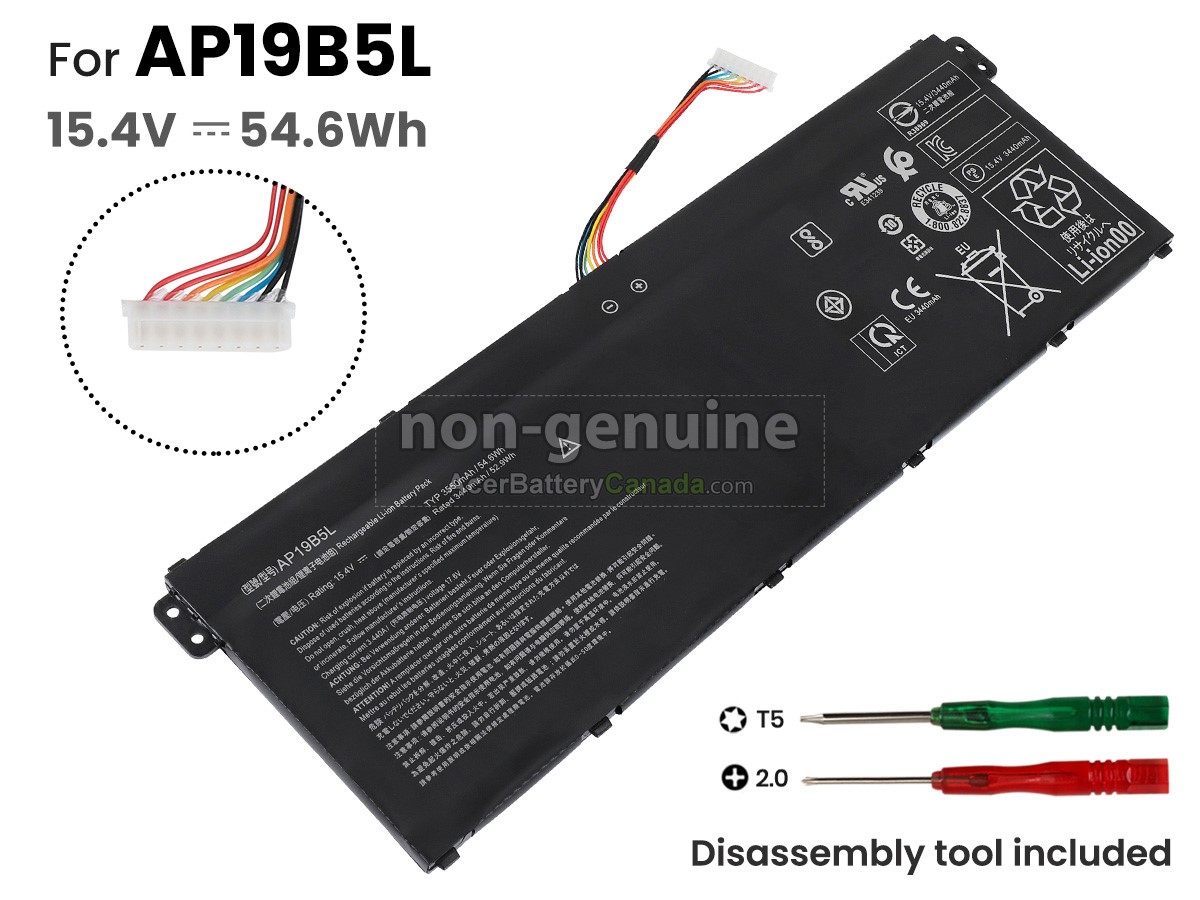 Acer AP19B5L battery replacement