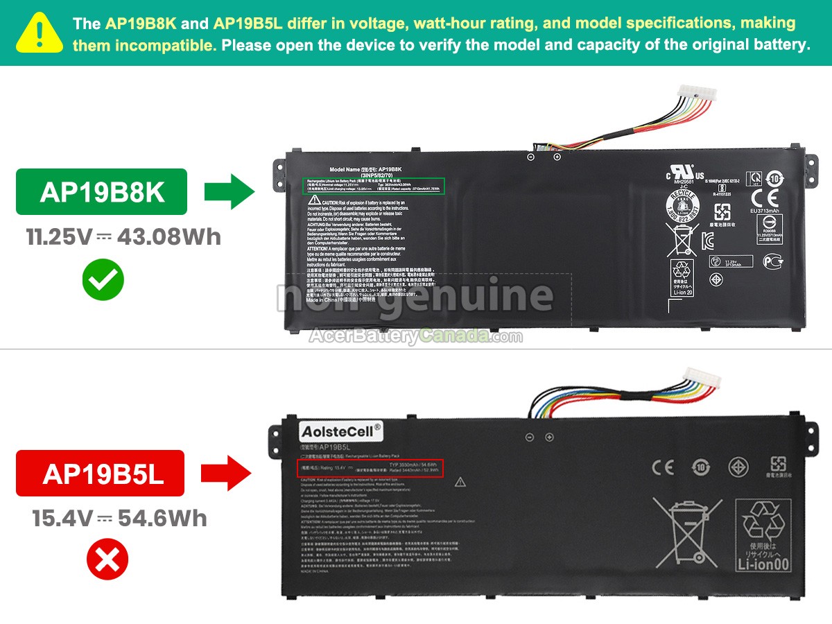 Acer Aspire 3 A315-58-39RG battery replacement