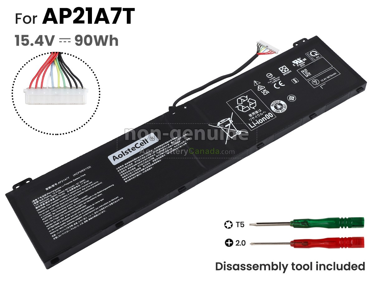 Acer NITRO 5 AN517-55-75R8 battery replacement