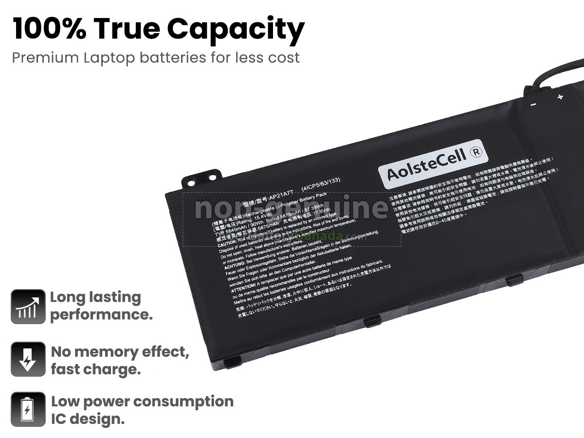 Acer NITRO 5 AN517-55-76Z7 battery replacement