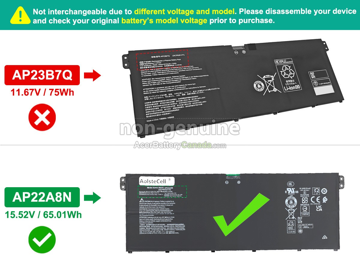 Acer SWIFT 14 AI SF14-61T-R49D battery replacement