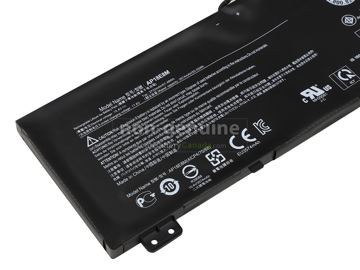 Acer NITRO 5 AN515-54-52S8 battery replacement